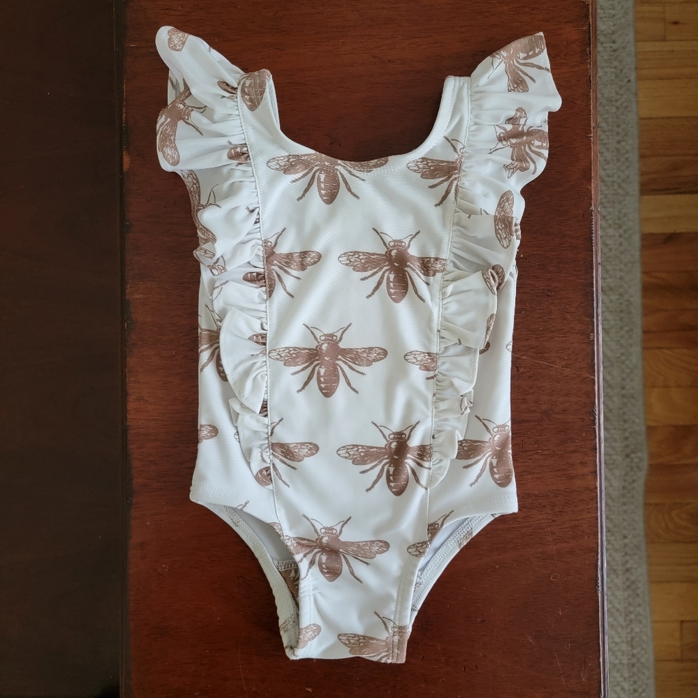 Kate Quinn Golden Bee Onepiece Swimsuit Girls